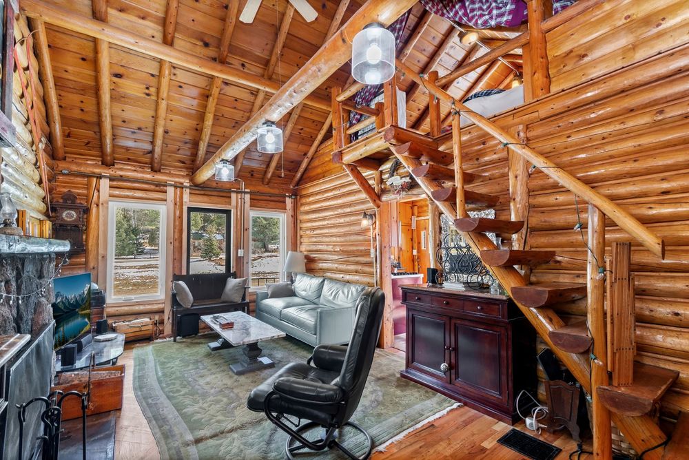 The log-framed loft in The Schaeffer